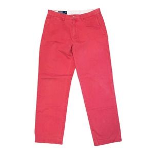 POLO Ralph Lauren Preston Pant Size 32 Light Red Chino Trouser Flat Front Pants